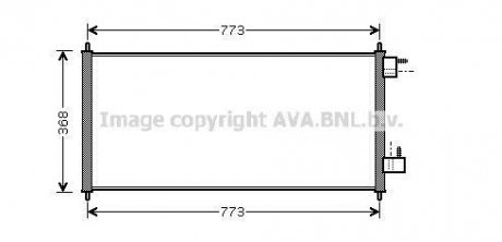 Радиатор кондиционера FORD Transit Connect (P65, P70, P80) AVA COOLING FDA5361 (фото 1)