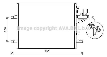 Радіатор кодиціонера AVA COOLING FDA5483