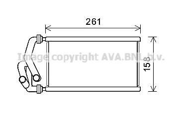 Радіатор обігрівача салону Honda Civic (05-13), CR-V (06-12) AVA COOLING HDA6294 (фото 1)