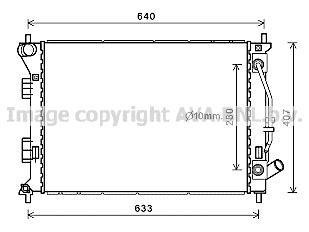 Радіатор охолодження двигуна HYUNDAI I30/ KIA CERATO- (вир-во AVA) AVA COOLING HY2436