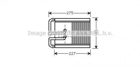 Радиатор печки HYUNDAI Tucson (2005->) AVA COOLING HY6168 (фото 1)