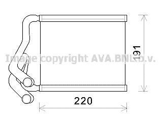 Радиатор отопителя HYUNDAI ELANTRA (2011) 1.8 CVVT AVA COOLING HY6380 (фото 1)