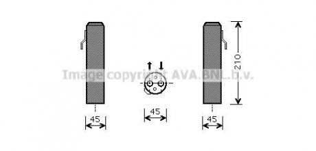 Осушитель кондиционера Hyundai Tucson Kia Sportage 05>10 AVA AVA COOLING HYD218