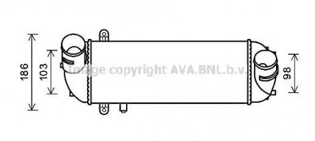 Интеркулер KIA SORENTO (2010) 2.2 CRDI AVA COOLING KAA4212 (фото 1)