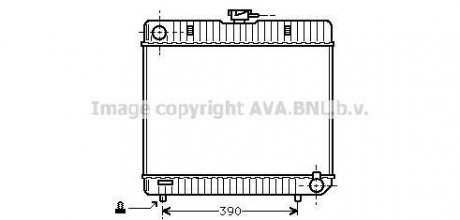 Радіатор охолодження двигуна MB W123/W126 MT 76-84 (Ava) AVA COOLING MS2042