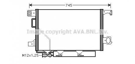 Радиатор кондиционера MB C203 00>07 AVA COOLING MS5360D (фото 1)