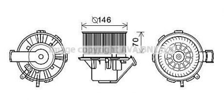 Компресор салону AVA COOLING MS8647