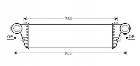 Охолоджувач наддувального повітря AVA COOLING MSA4297