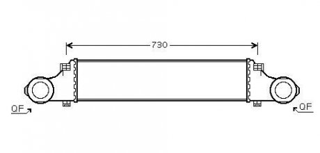 Интеркулер MB E211 200kompr 270CDI 320CDI 02>08 AVA AVA COOLING MSA4354