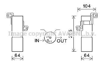 Осушитель кондиционера MB S221 10/06> AVA COOLING MSD597 (фото 1)