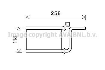 Радиатор отопителя MITSUBISHI MONTERO (2007) 3.2 DID (Ava) AVA COOLING MTA6254