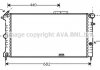 Радиатор охлаждения двигателя OMEGA B 25/30 AT AC 94-00 AVA COOLING OLA2193 (фото 2)