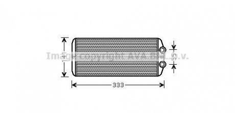 Радиатор отопителя салона PSA Partner Berlingo 08> 1.6VTi 1.6 HDI MT AC+/- AVA COOLING PEA6312 (фото 1)