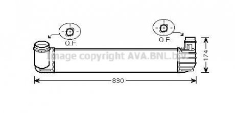 Интеркулер Renault Megane III 1,6CDI 1,9DCI 2,0TCe AVA AVA COOLING RTA4411