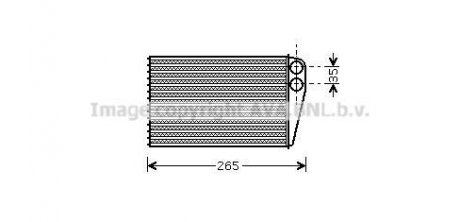 Теплообмінник, Система опалення салону AVA COOLING RTA6354