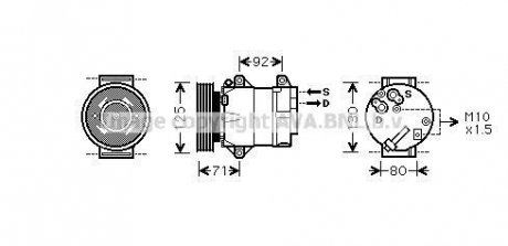 Компрессор кондиционера NISSAN/RENAULT (AVA) AVA COOLING RTAK103