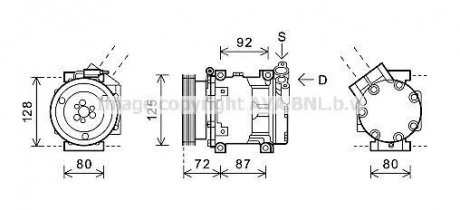 Компресор кондиціонера AVA COOLING RTAK479