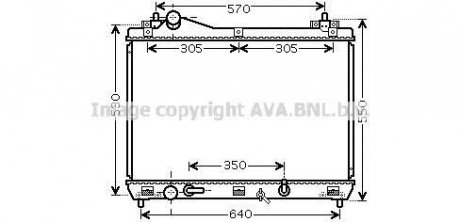 Радіатор охолодження SUZUKI Grand Vitara II (JT) (вир-во) AVA COOLING SZ2105 (фото 1)