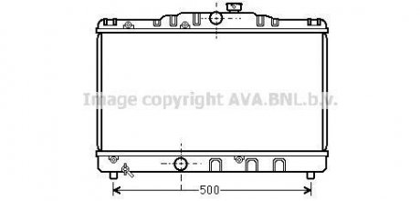 Радиатор охлаждения COROLLA EE90 1.3MT 87-92(AVA) AVA COOLING TO2115