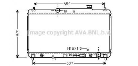 Радиатор охлаждения CAMRY 22i AT 96-01 AVA COOLING TO2236 (фото 1)