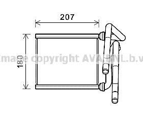 Радиатор отопителя TOTOTA (AVA) AVA COOLING TOA6727