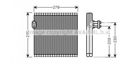 Испаритель кондиционера Toyota Camry (06-19)/ Lexus Es, Rx (06-18) AVA COOLING TOV485 (фото 1)