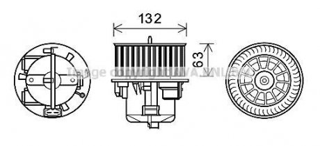 Компресор салону AVA COOLING VO8179