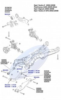 Сайлентблок важеля задньої підвіски зовнішній BELGUM PARTS BG1503