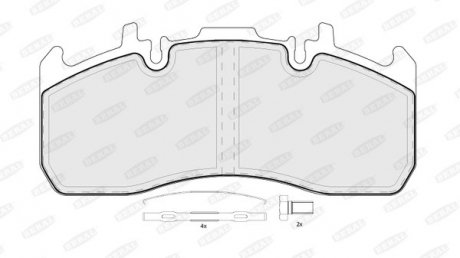 Комплект гальмівних колодок BE = 2917329004195724 BERAL BCV29173TK