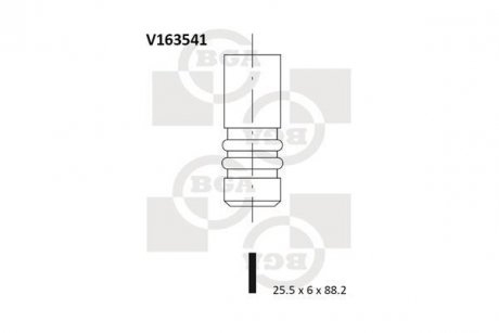 Клапан двигуна BGA V163541