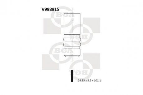 Клапан двигуна BGA V998915