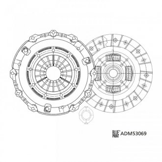 К-т зчеплення з вижимним підшипником BLUE PRINT ADM53069