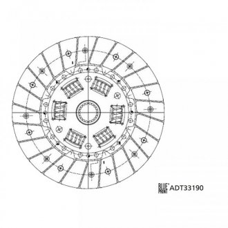 Диск зчеплення BP BLUE PRINT ADT33190