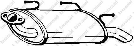 Глушитель задняя часть NISSAN ALMERA (01-02) BOSAL 145-611