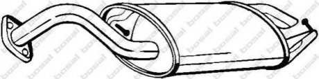 Глушитель задняя часть TOYOTA COROLLA (01-07) (228-495) BOSAL 228495
