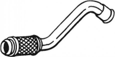 Глушитель, алюм. сталь, передняя часть CITROEN C4 08-10 BOSAL 700-225