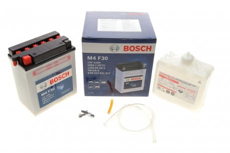 Акумуляторна батарея 12Ah/160A (136x82x160/L+) (мото) (сухозаряджений) BOSCH 0 092 M4F 300