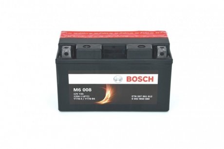 Мотоциклетна АКБ AGM 12V 7 А*ч 120А - заміна на 0986FA1190 BOSCH 0 092 M60 080