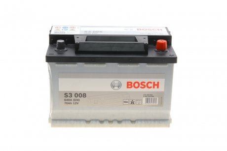 Акумулятор 12В/70Аг/640А/16,449кг BOSCH 0092S30080