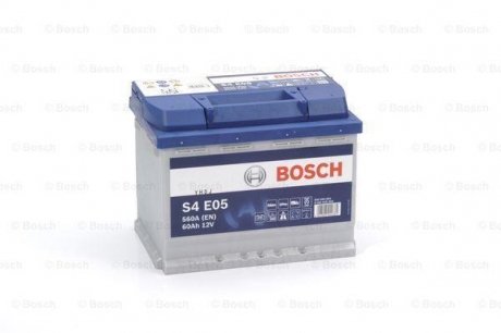 Акумулятор S4 EFB 60 Ah, EN 560 правий "+" 242x175x190 (ДхШхВ) с-ма START-STOP BOSCH 0 092 S4E 050 (фото 1)