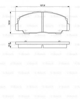 Колодки тормозные BOSCH 0986424297