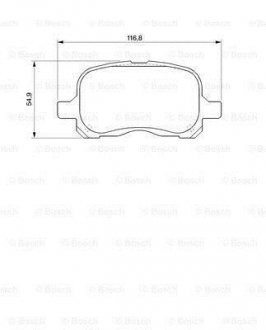 Гальмівні колодки дискові BOSCH 0986424692 (фото 1)