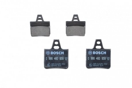 Гальмівні колодки дискові BOSCH 0986460958