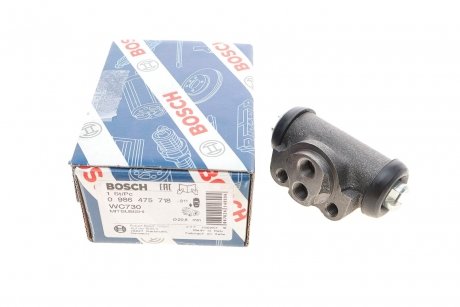 Циліндр гальмівний робочий BOSCH 0 986 475 718 (фото 1)