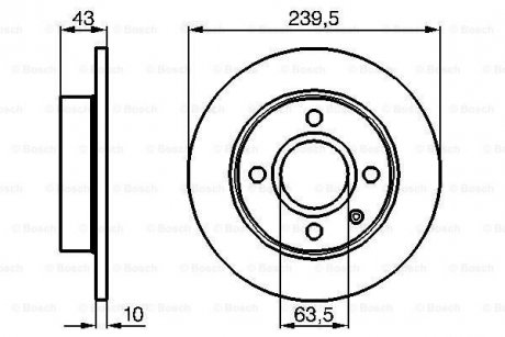 Диск тормозной BOSCH 0986478501