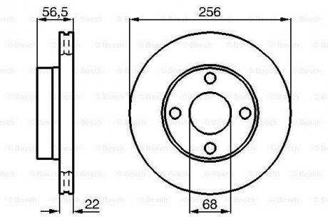 Диск гальмівний BOSCH 0986478550