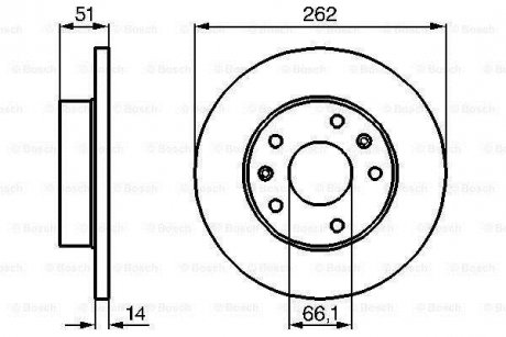 Диск тормозной BOSCH 0 986 478 991