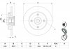 Диск гальмівний (задній) Citroen C4/Peugeot 307 05- (249x9) (+ABS) (з підшипником) (d=25) BOSCH 0 986 479 279 (фото 5)