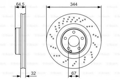 Диск гальмівний BOSCH 0 986 479 A17