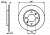 Диск гальмівний (задній) Citroen Saxo/Xsara/Peugeot 106/206/306 91- (247x8) BOSCH 0 986 479 B35 (фото 6)